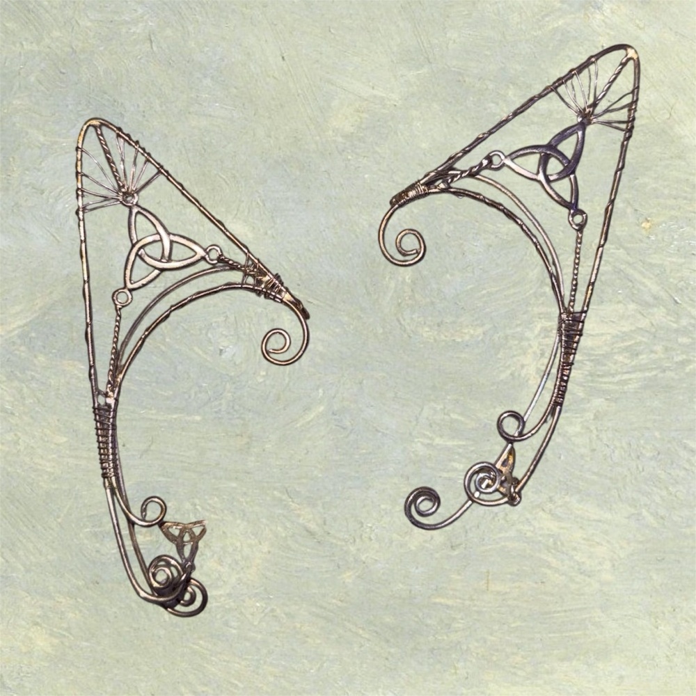 Celtic Handmade Wire Elf Ear Cuffs
